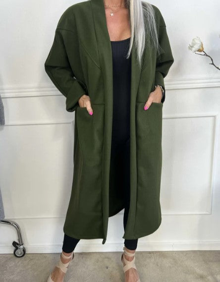 Berg-Feldt | Manteau Wberggrand avec surpiqûres et poches claires