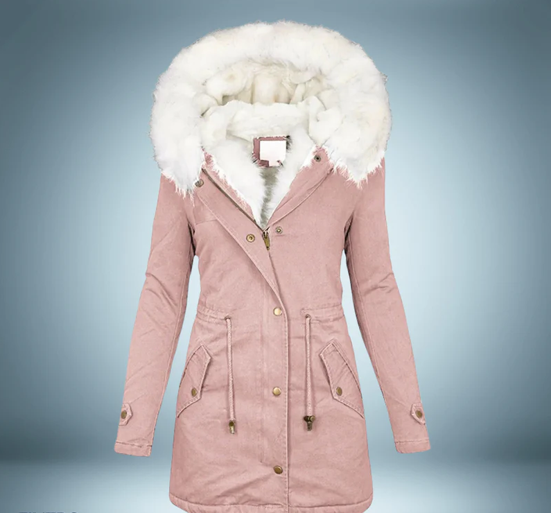 Berg-Feldt | Parka mit Pelzkragen In Schwarz