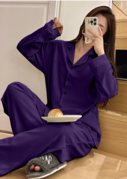 Berg-Feldt | Satin PyjamA-Satz mit Weitem Hose