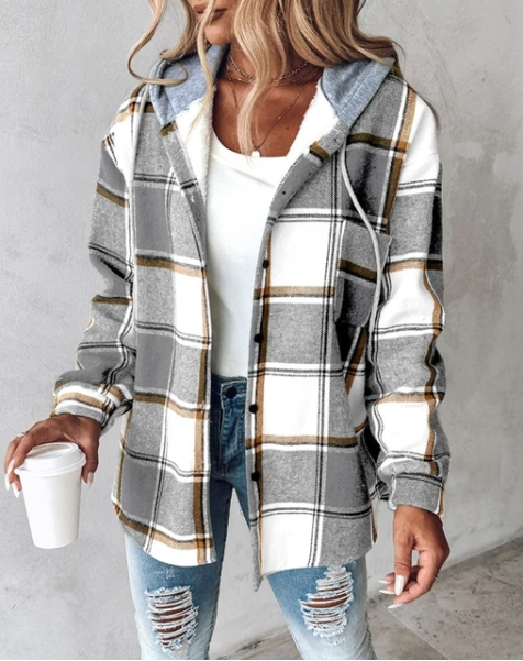 Berg-Feldt | Kariertes Kapuzenjacke