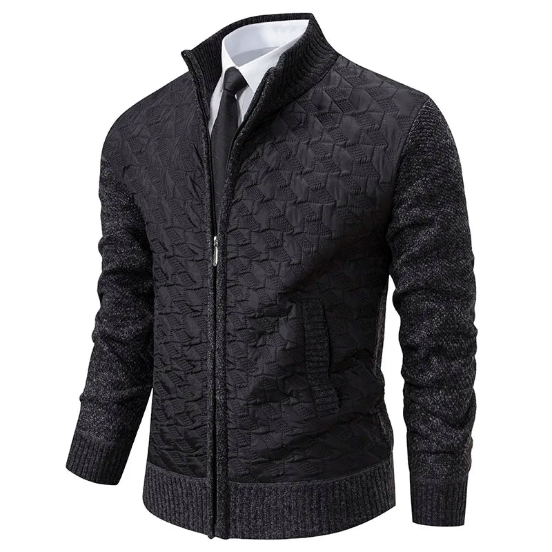 Berg-Feldt | Strickjacke mit Gepolsterter Front Warm und Modern Perfekt für Den Alltag