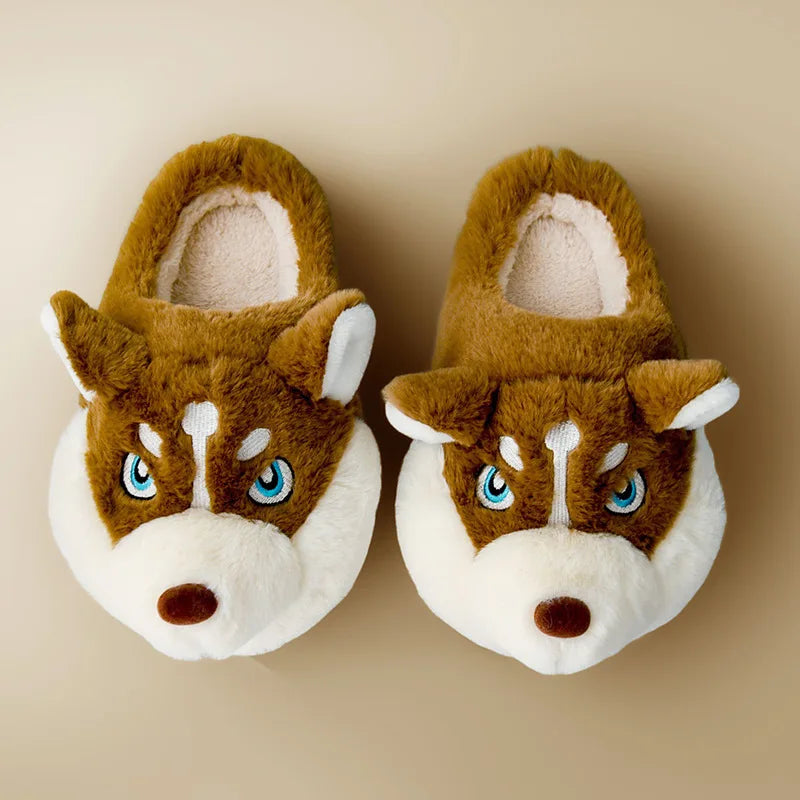 Berg-Feldt | Pantoufles douces pour femmes, jolies pantoufles Husky pour la maison