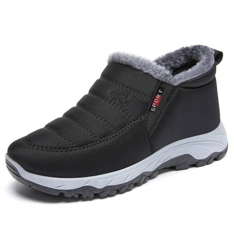 Berg-Feldt | Bottes d'hiver – Matelassées Imperméables à Enfiler – Doublure en Fausse Fourrure – Hauteur Cheville