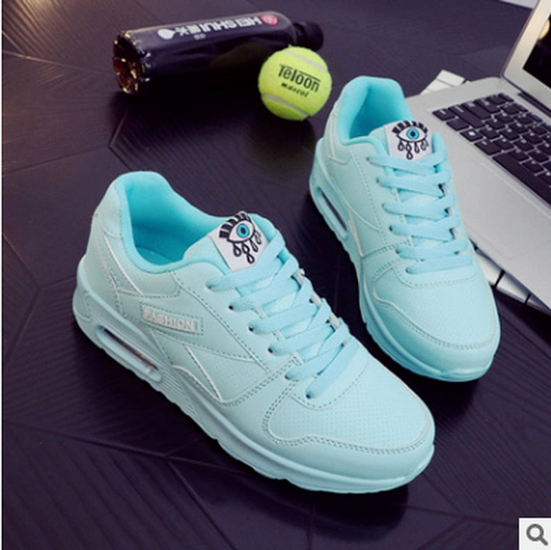 berg-feldt Baskets Femme : Bleu, Blanc, Rose, Outdoor, Jogging, Randonnée