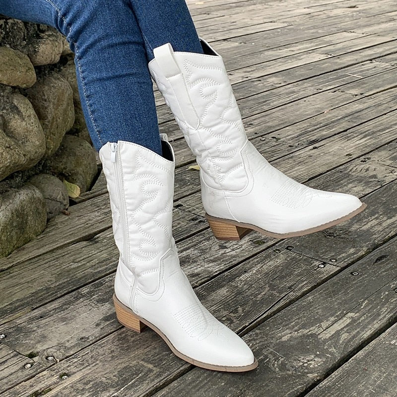 Berg-Feldt | Bottes hautes à broderies Martin