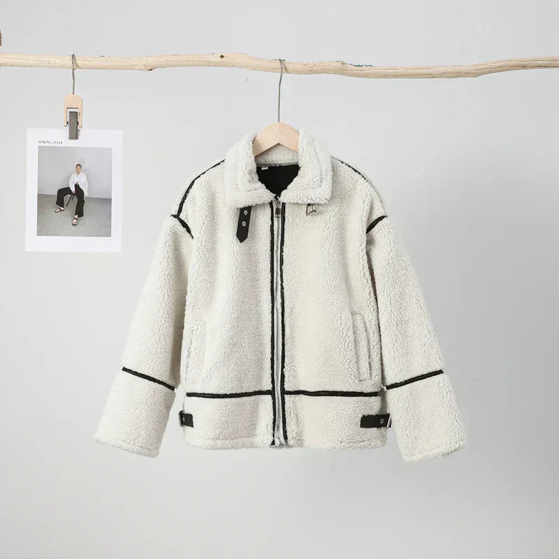 Berg-Feldt | Lässiger Lambswool Mantel