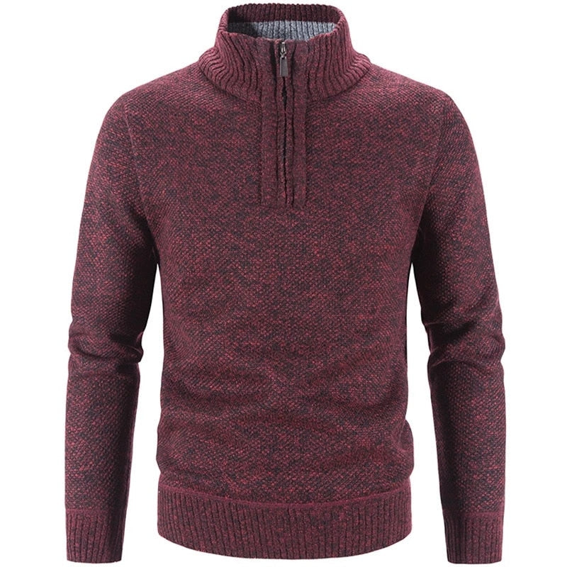 Pull molletonné zippé pour homme
