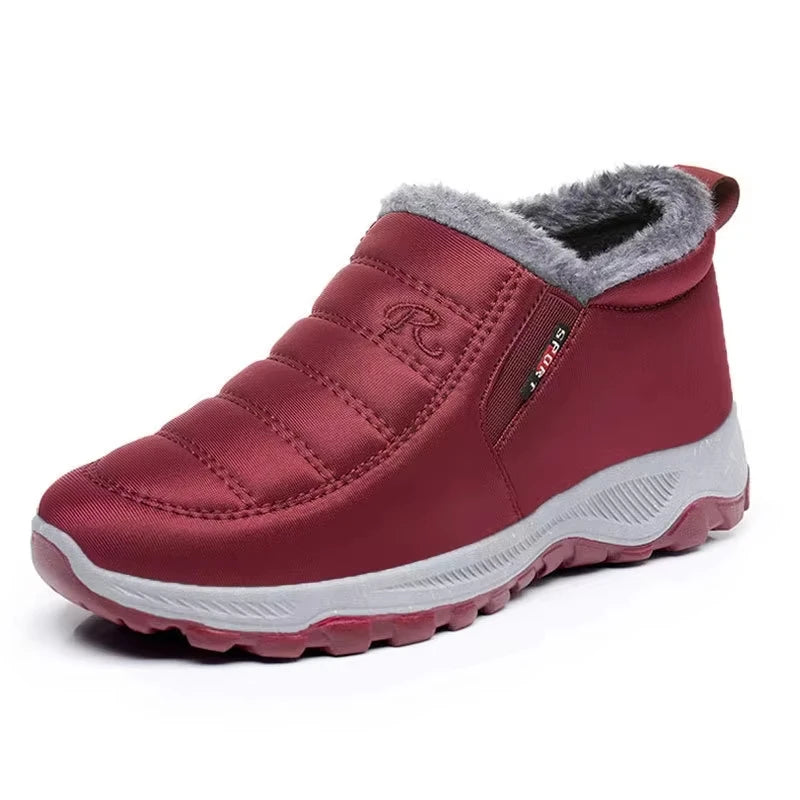 Berg-Feldt | Bottes d'hiver – Matelassées Imperméables à Enfiler – Doublure en Fausse Fourrure – Hauteur Cheville