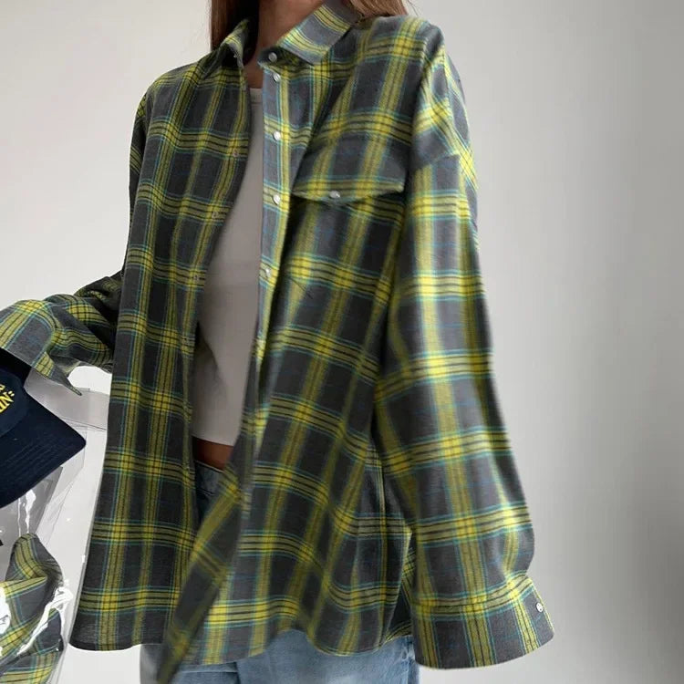 Berg-Feldt | Langarmiges Hemd mit Kariertem Muster Baumwollmix Lässig und Trendy