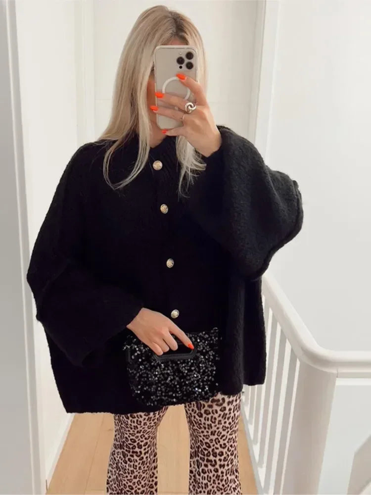 Berg-Feldt | Eleganter Strick-cardigan mit Knöpfen Wolle/acryl Komfortabel und Stilvoll