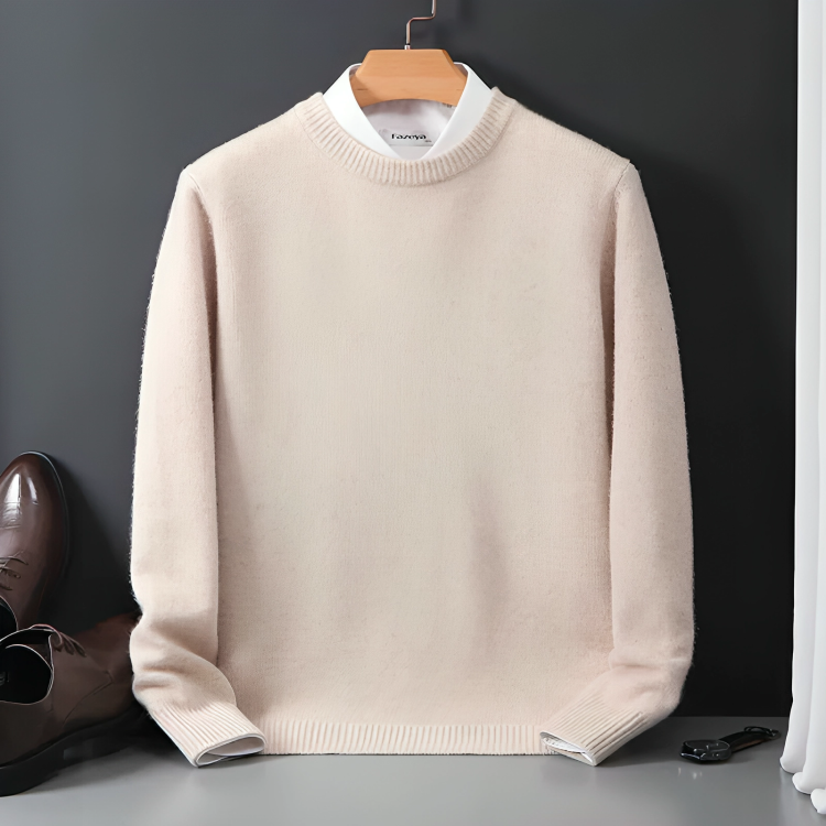 Berg-Feldt | Strickpullover Wollmischung Klassisch, Warm
