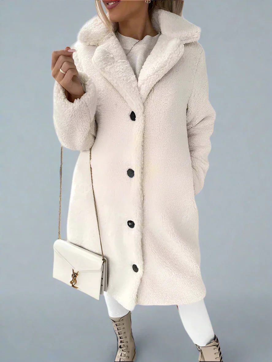 Berg-Feldt | Fleece lange Winterjack für Damen - weiche und warme Jacke