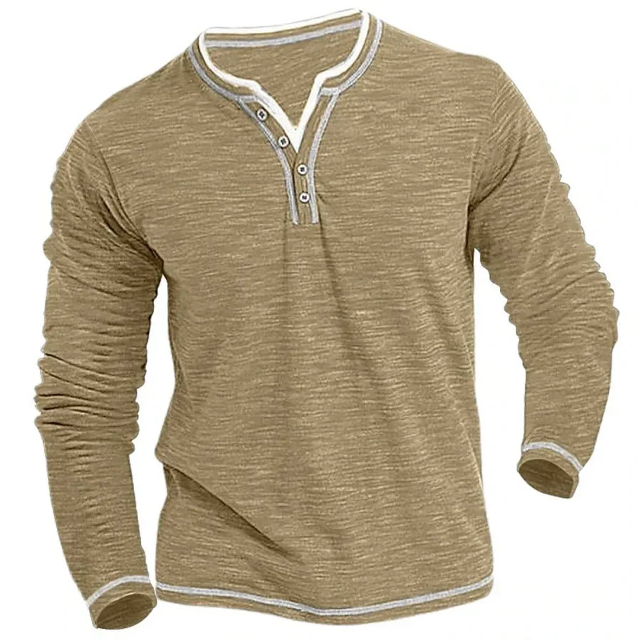 Chemise à manches longues et col en V (TIL)