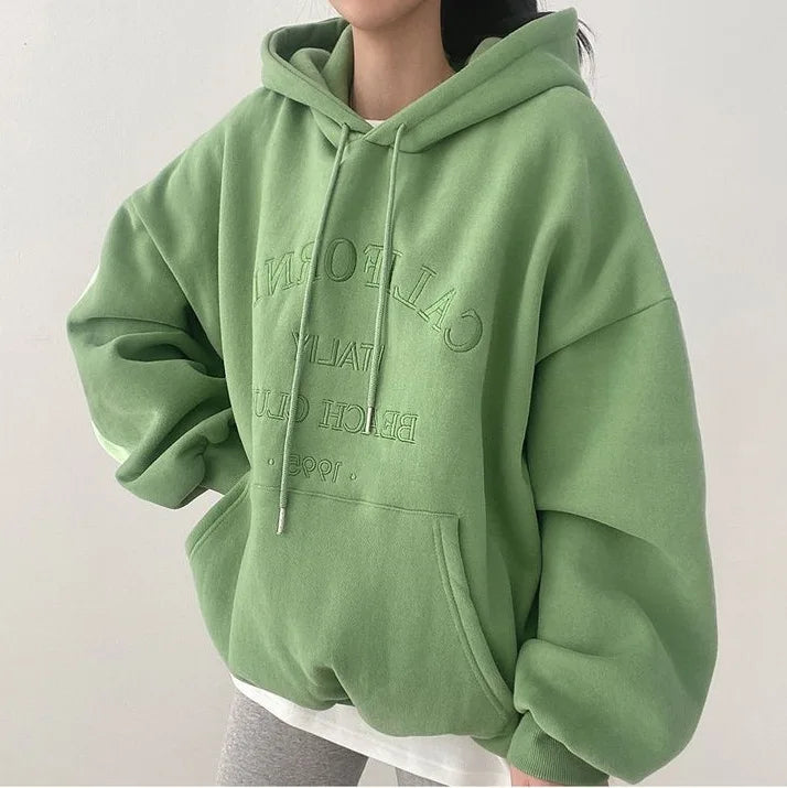 Berg-Feldt | Oversized Damen Hoodie Mit Stickerei