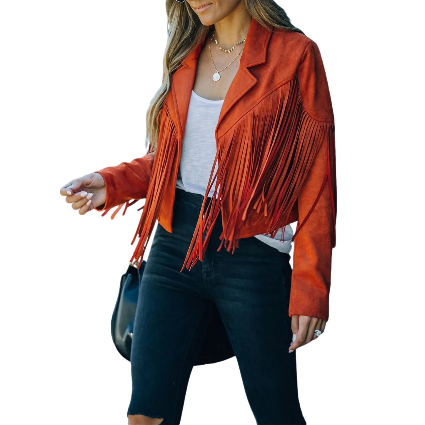 Berg-Feldt | Veste de moto en daim pour femme