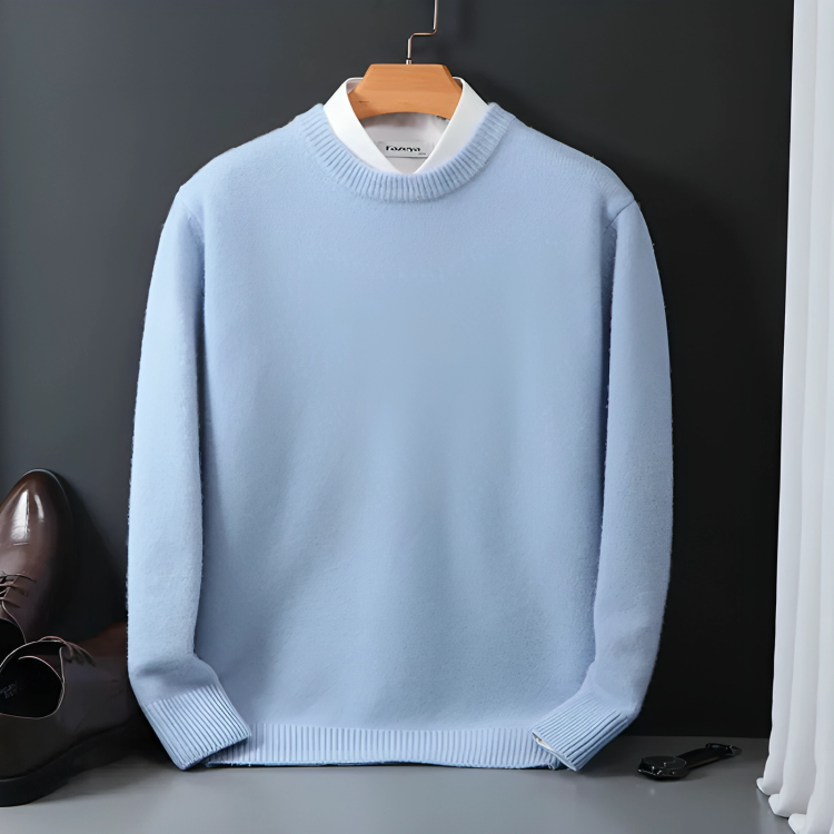 Berg-Feldt | Strickpullover Wollmischung Klassisch, Warm