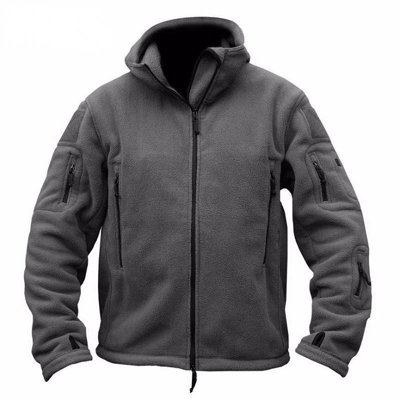 Berg-Feldt | Taktische Fleecejacke mit Kapuze Polyester Wärme und Funktionalität
