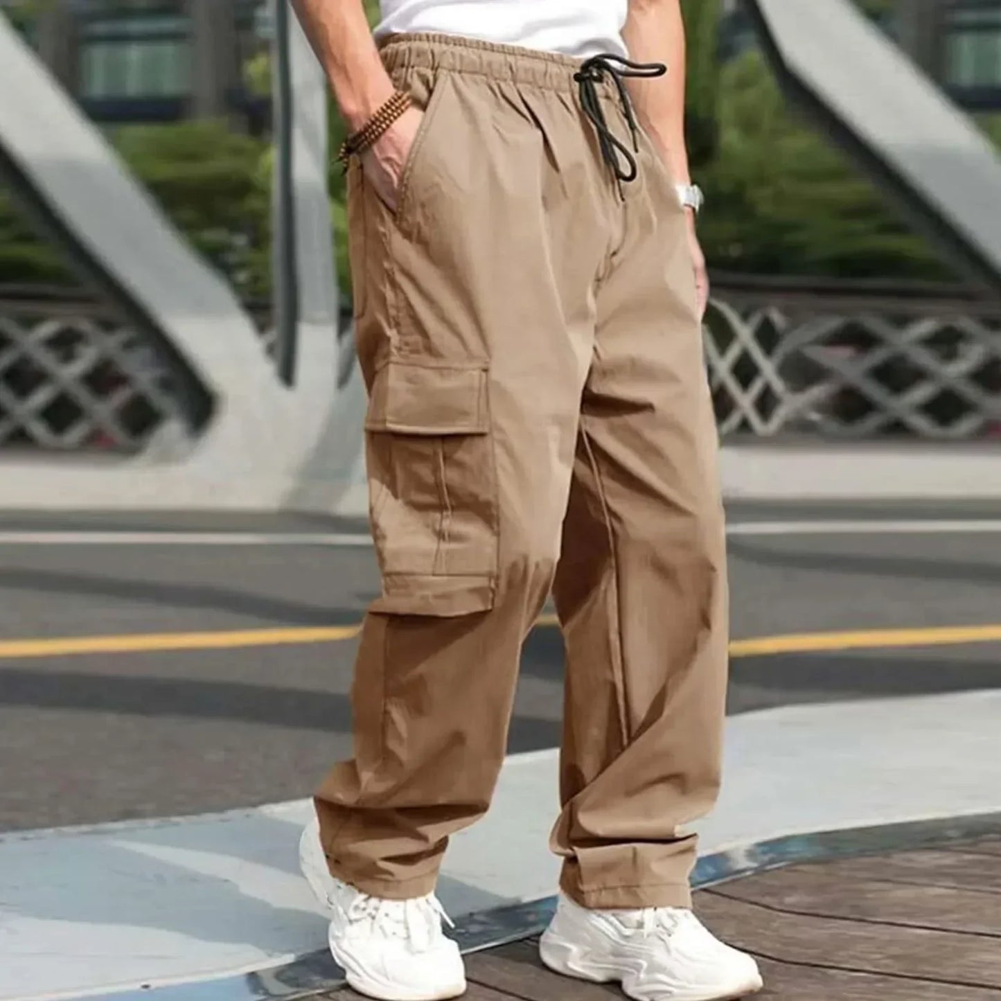 Pantalon cargo pour hommes de style urbain