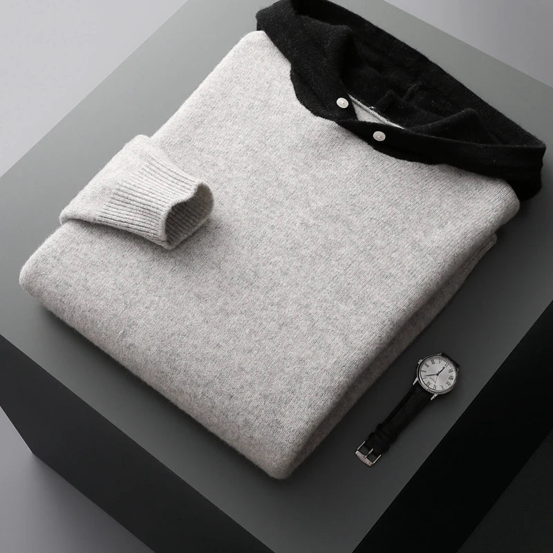 Kaschmir-Kapuzenpullover HARDY
