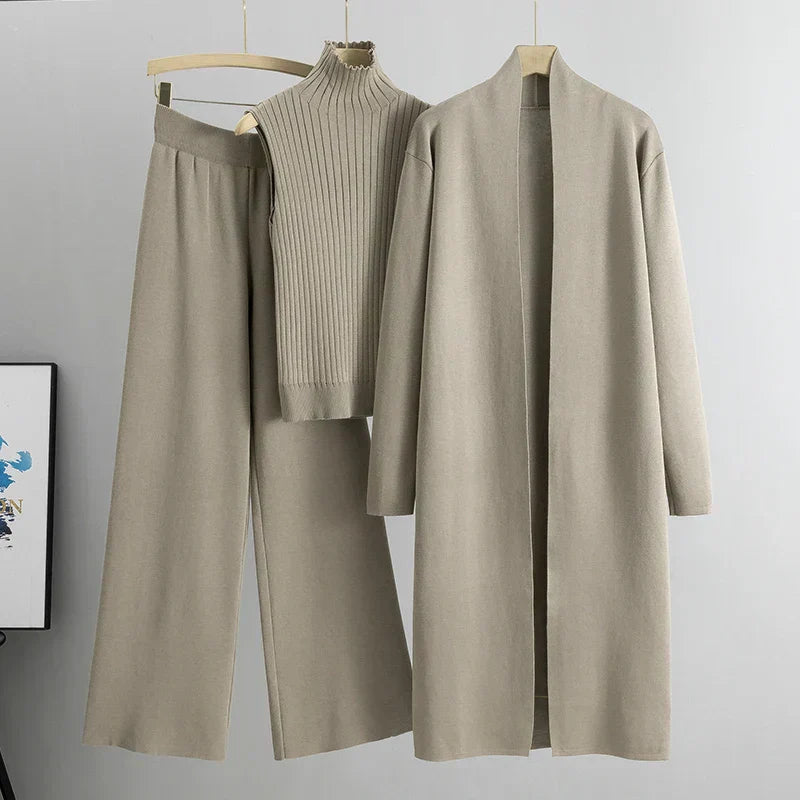 Berg-Feldt | delige gestrickte Set - stilvolle Damen Loungebekleidung