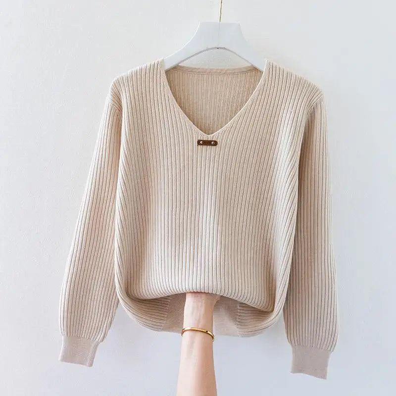 NADJA – Damenpullover mit eng anliegendem Rippstrick