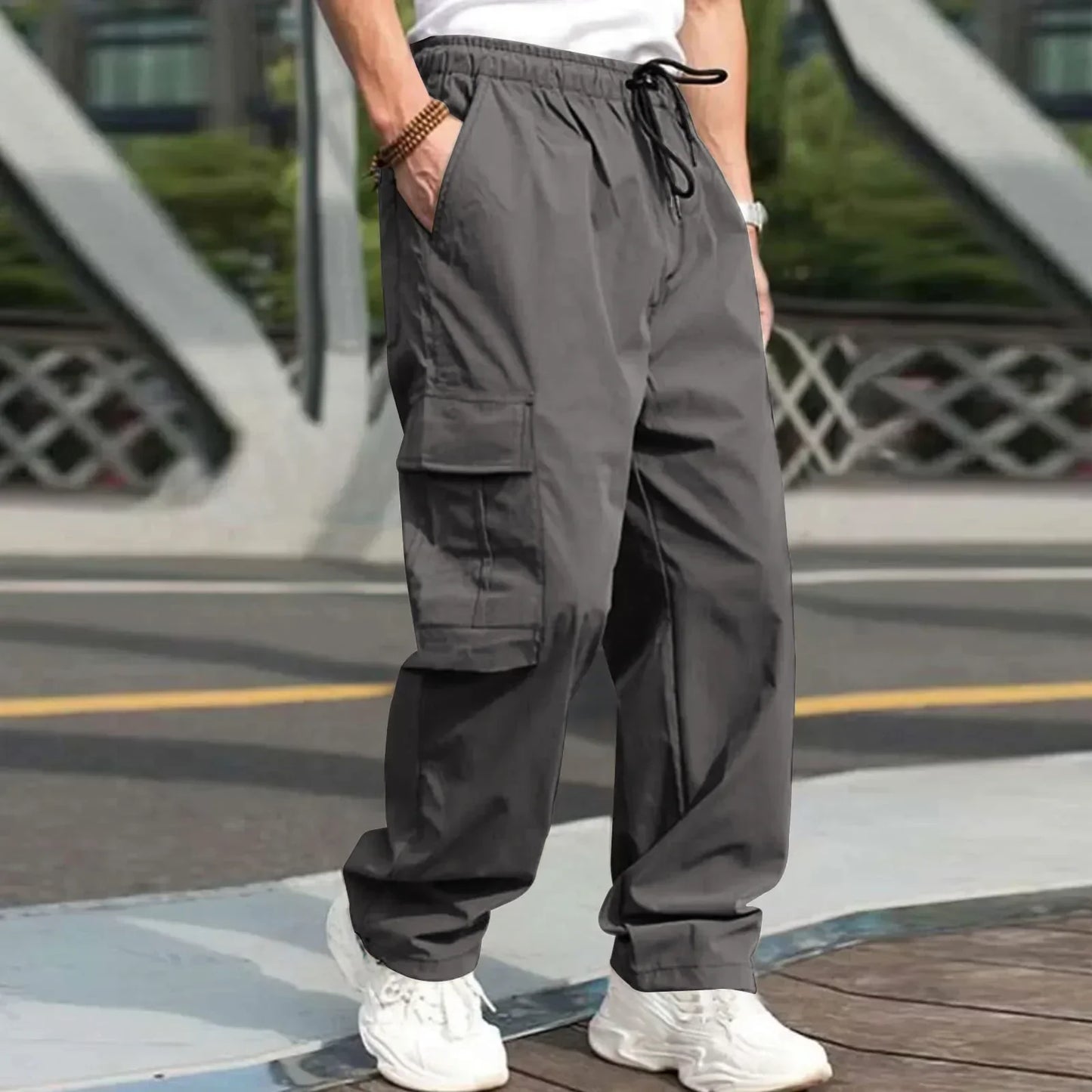 Pantalon cargo pour hommes de style urbain