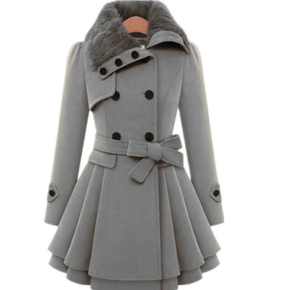 Berg-Feldt | Trench-coat Femme Coupe Slim Manteau Élégant