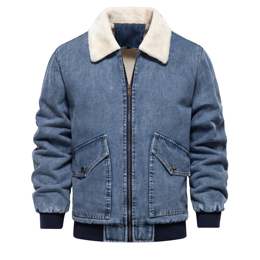 Berg-Feldt | Herren Jeansjacke warm gefüttert