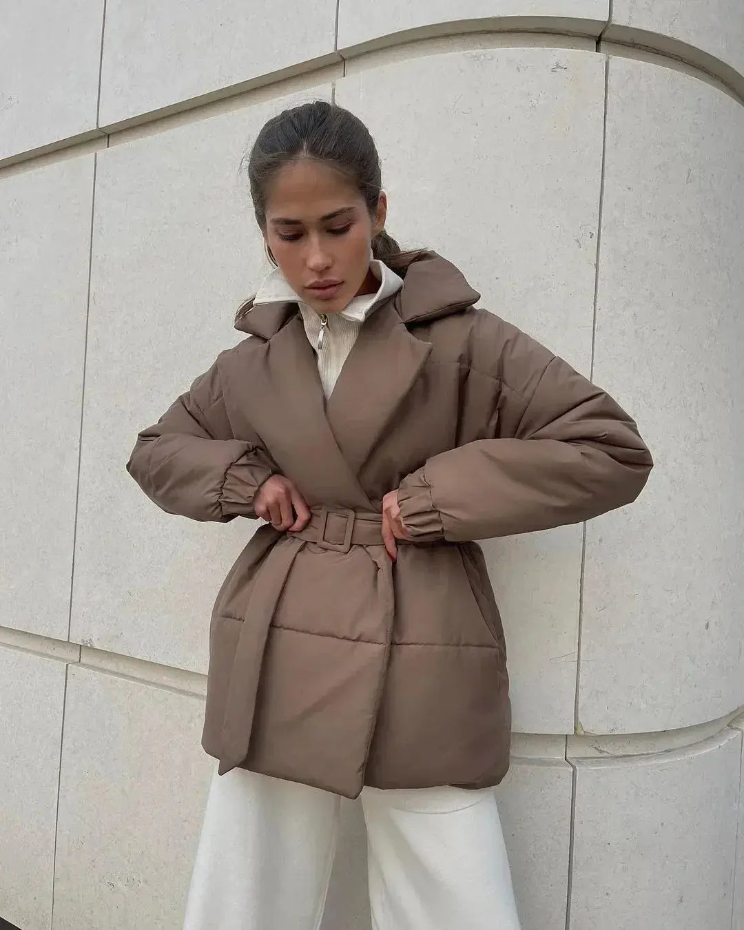 Berg-Feldt | Pufferjacke mit Gürtel