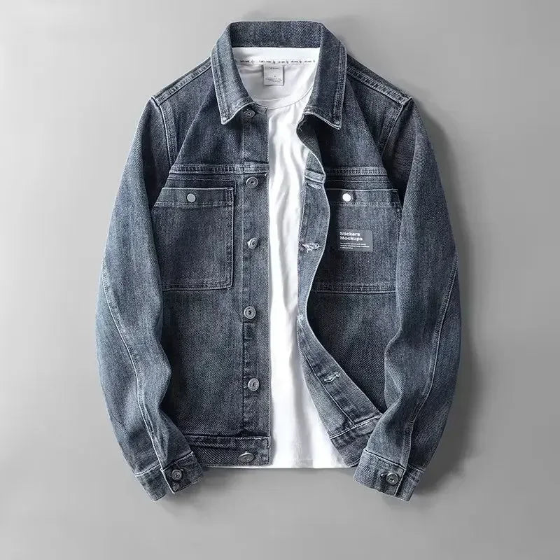 Berg-Feldt | Denim Jeansjacke Knopfverschluss