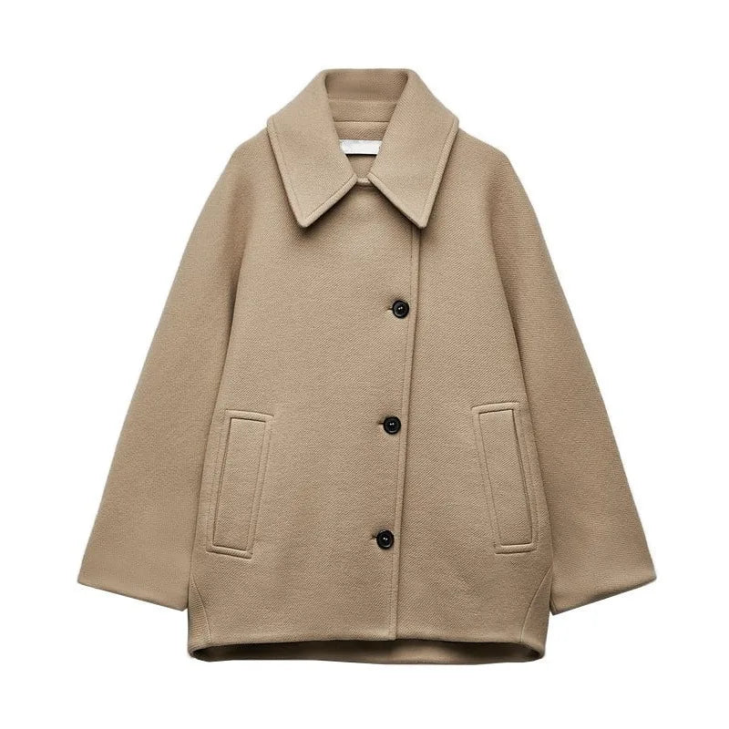Veste femme Lucarion : Chaude, avec revers et poches