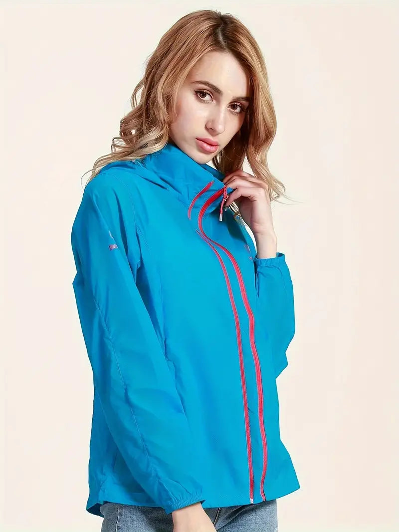 Coupe-vent de fitness Yurisa Damen : Veste ultralégère avec protection solaire