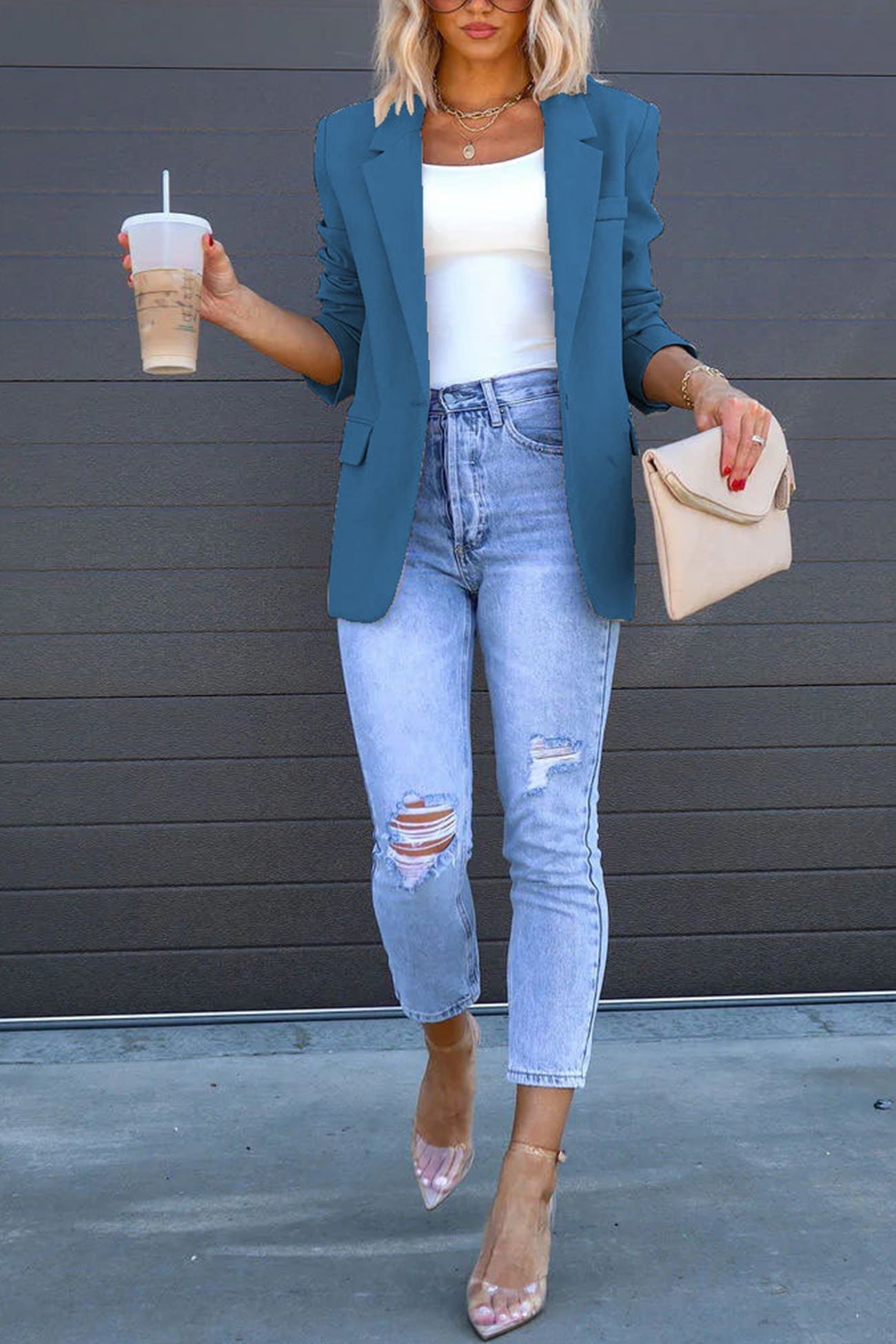 Berg-Feldt | Mittellanger Blazer mit Revers