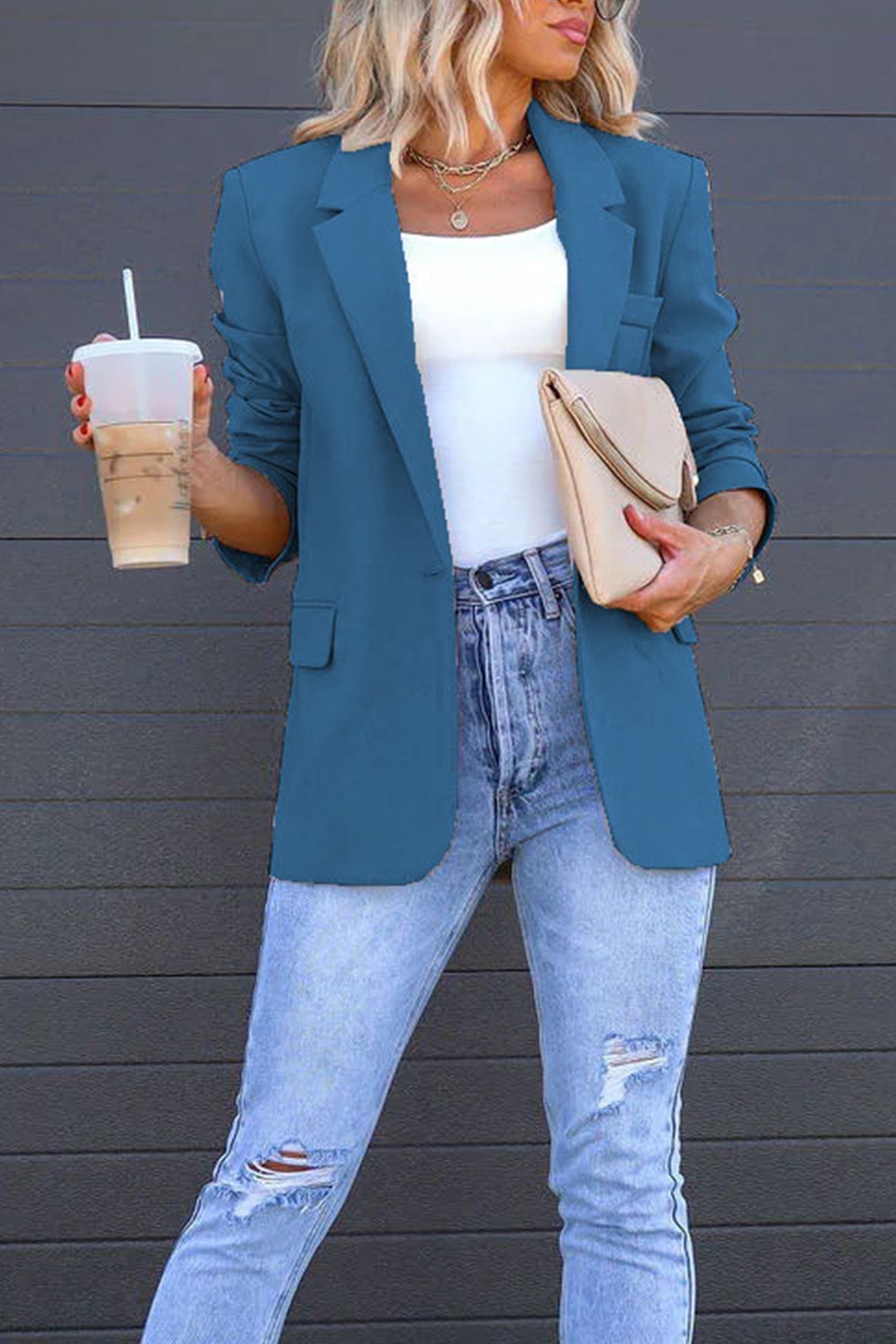 Berg-Feldt | Mittellanger Blazer mit Revers