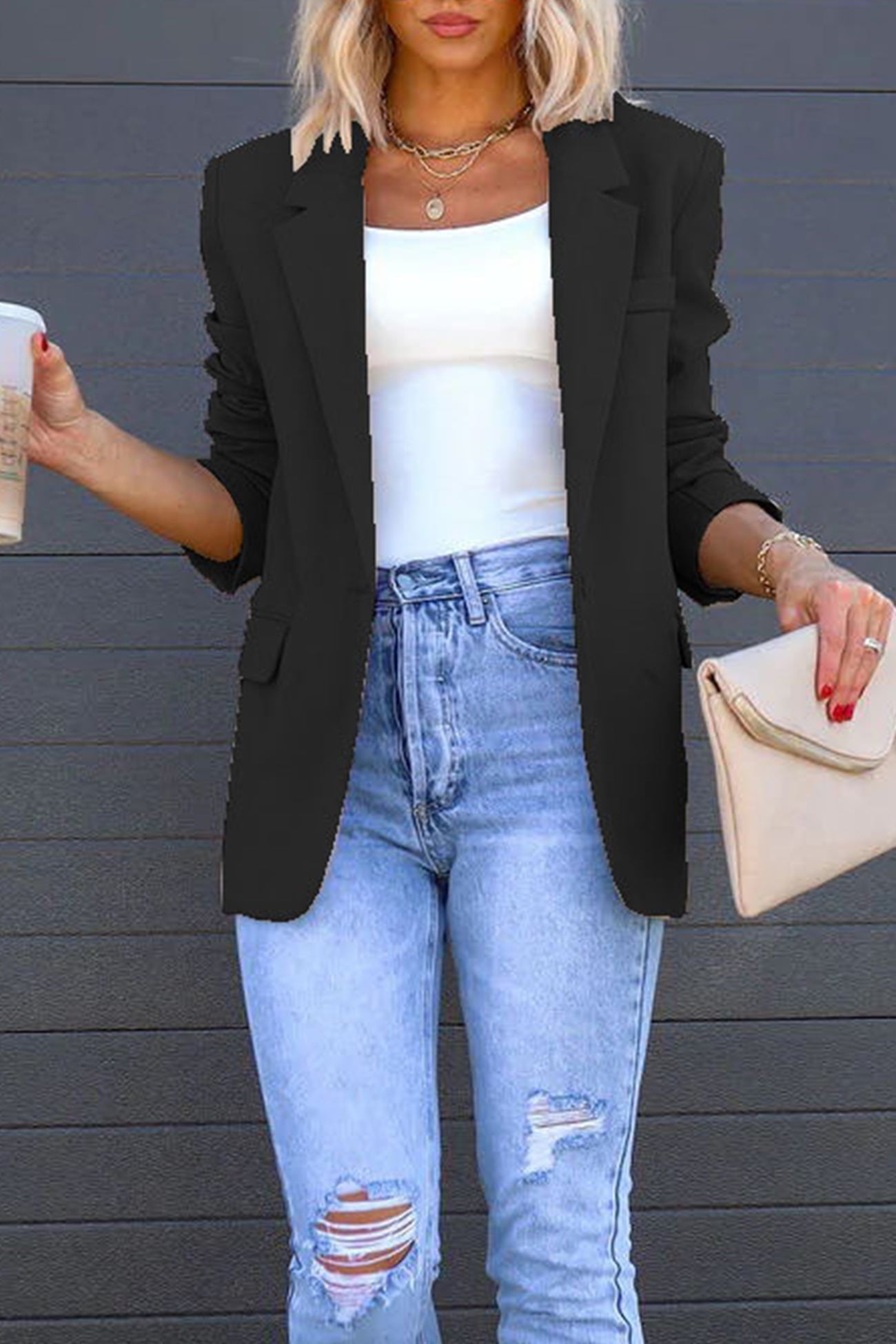 Berg-Feldt | Mittellanger Blazer mit Revers