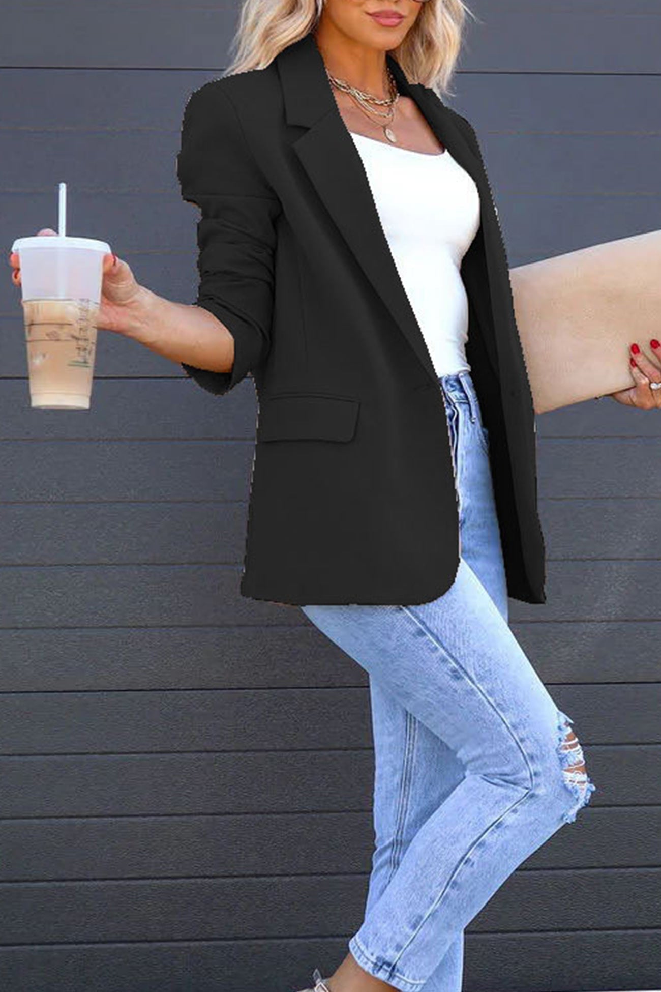 Berg-Feldt | Mittellanger Blazer mit Revers