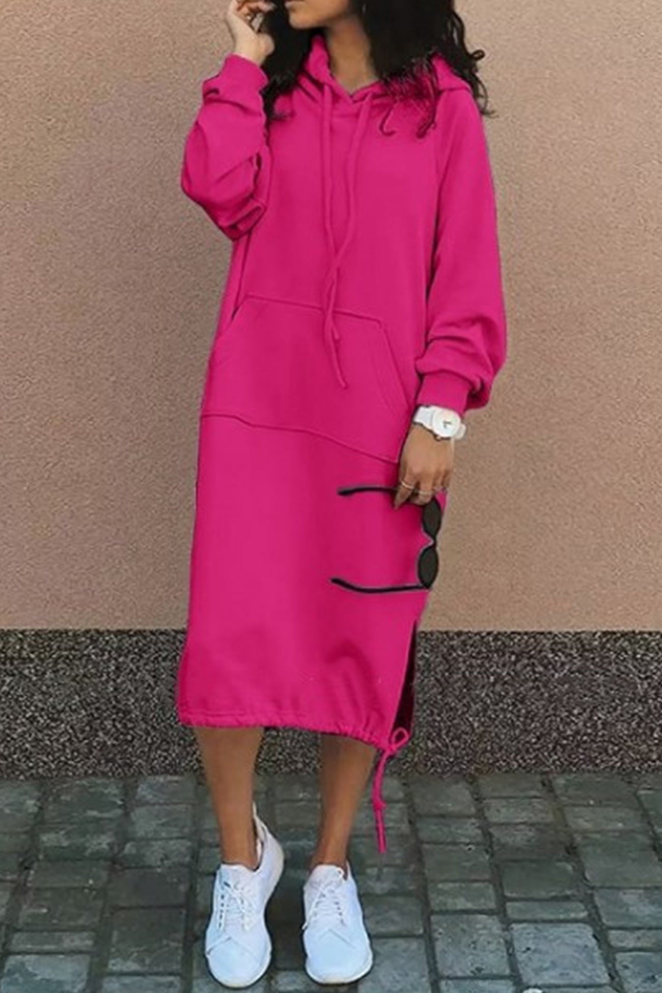 Berg-Feldt | Kapuzenpullover Kleid Knielang