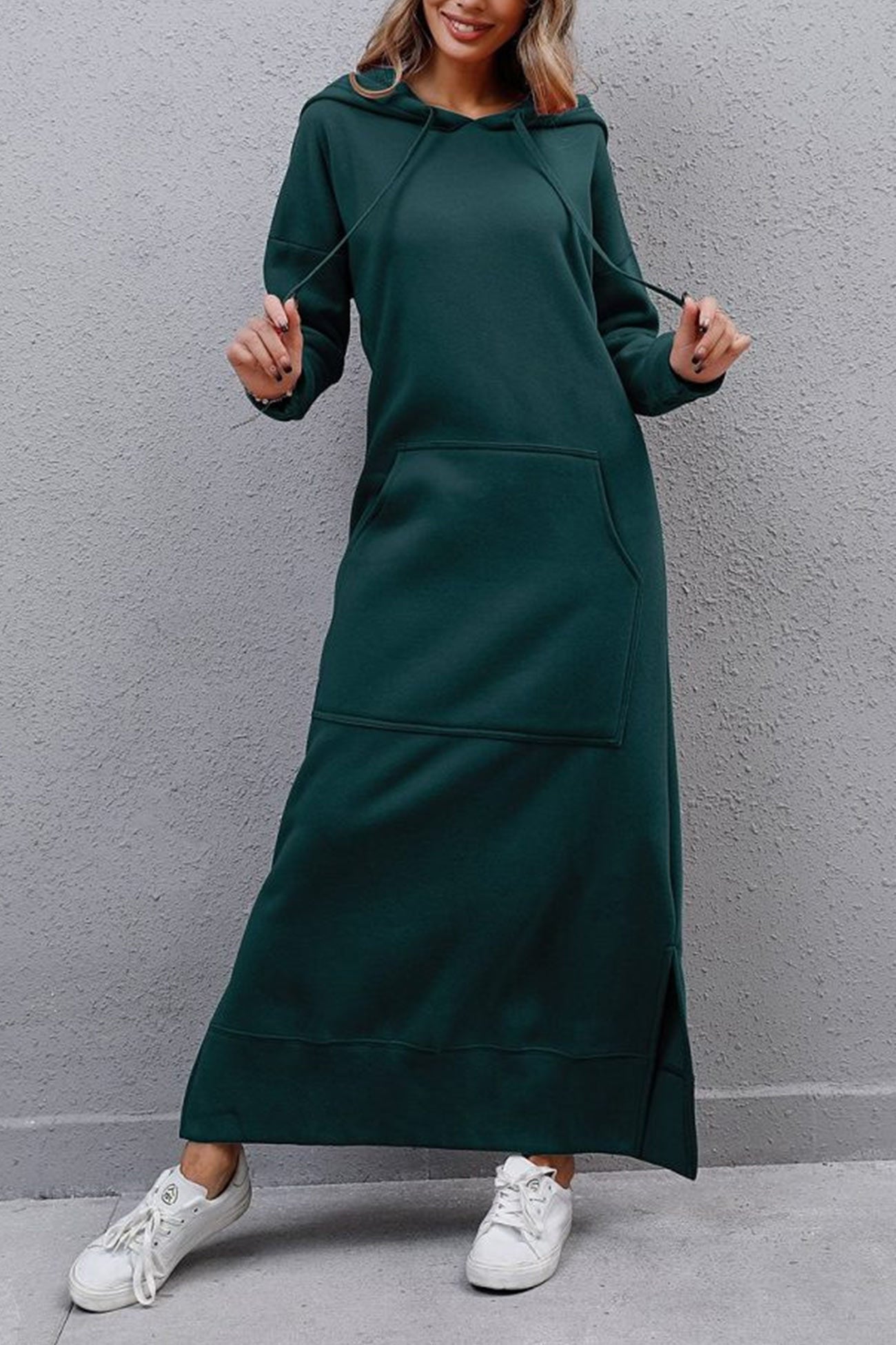 Robe à capuche fendue Caitlyn