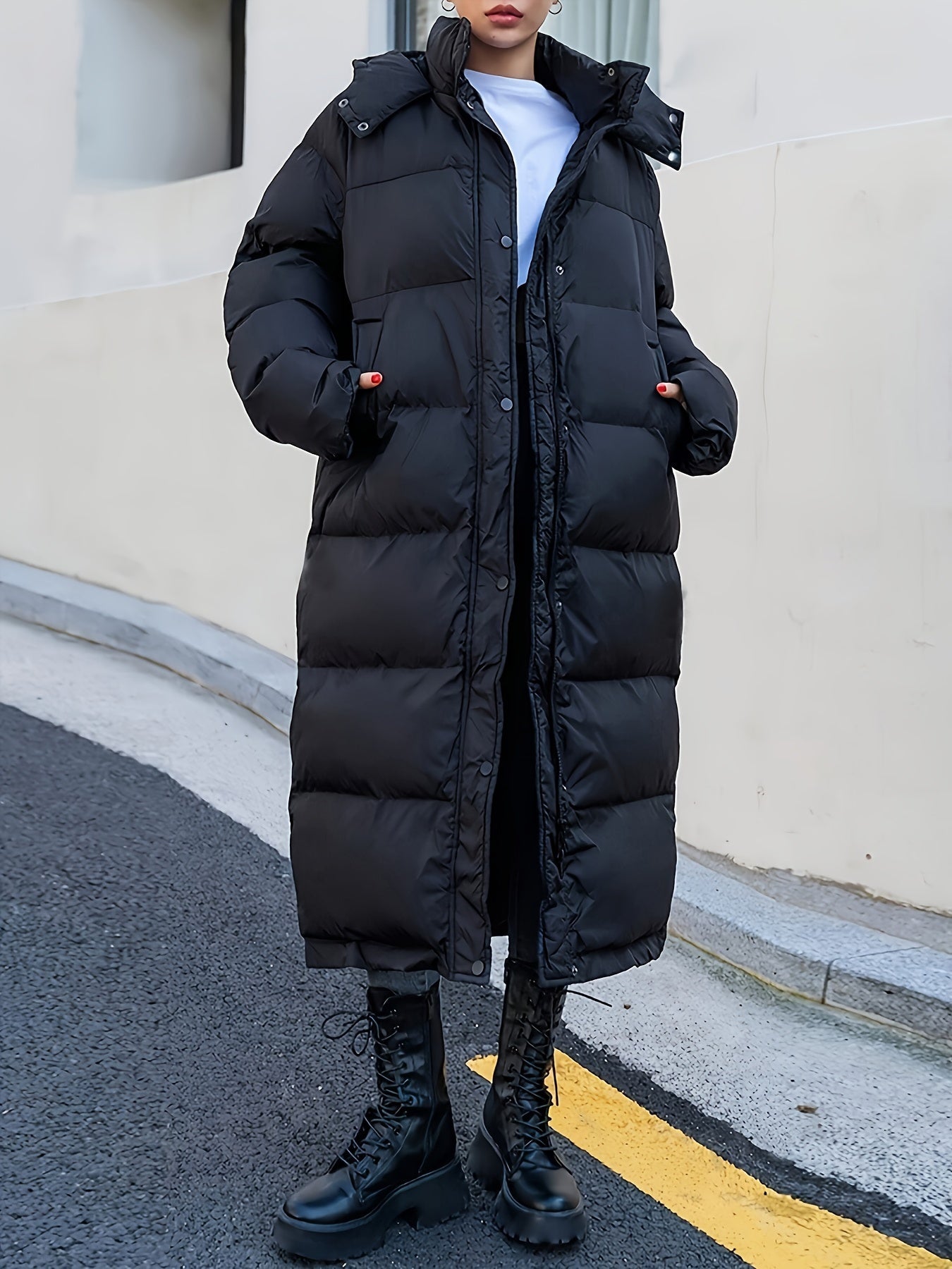 Berg-Feldt | Stylischer Damen Langer Daunenmantel Warm und Bequeme Passform