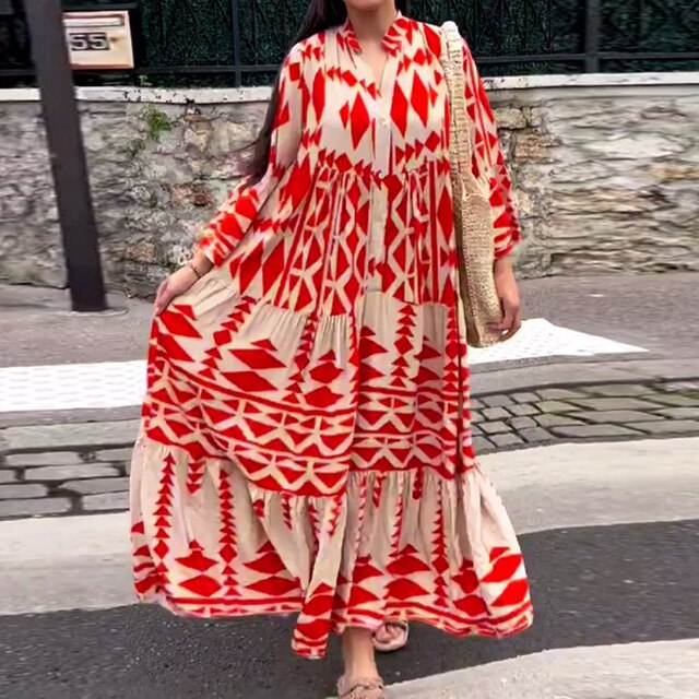 Robe longue imprimé floral Alina