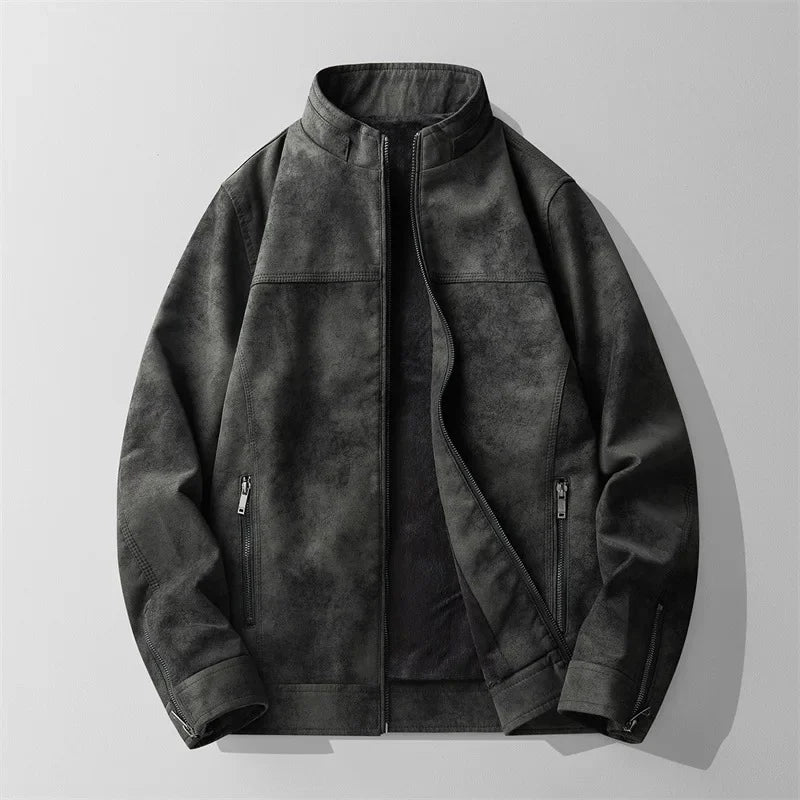 STEPHAN - Lederjacke mit Reißverschluss