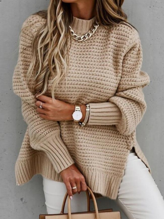 Berg-Feldt | Strickpullover mit Lockerer Passform Acryl Warm und Modern