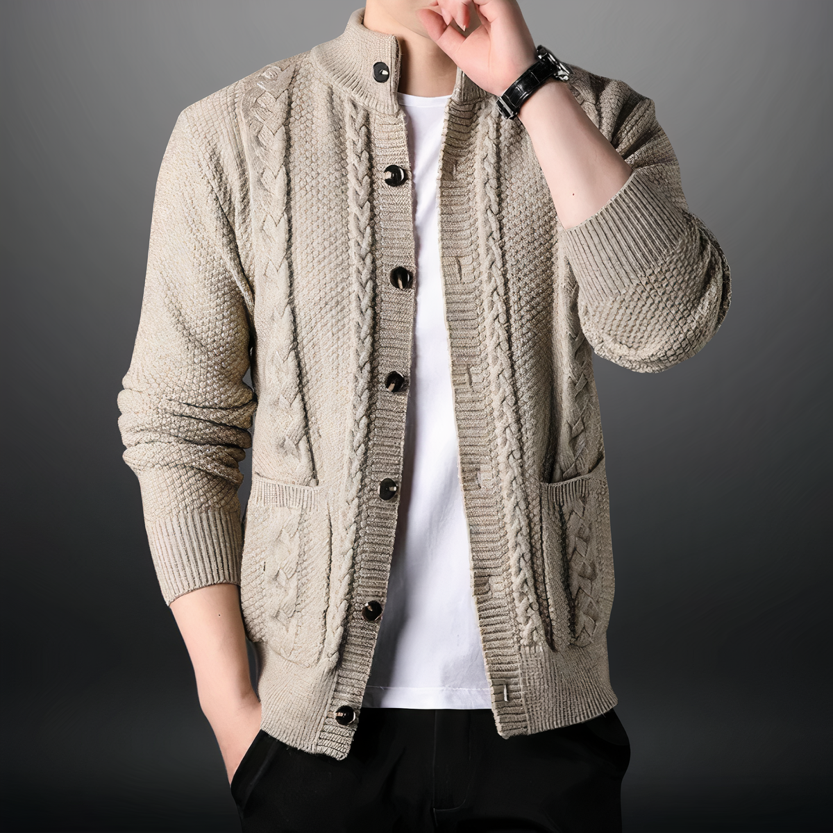 Toby, cardigan moderne pour homme