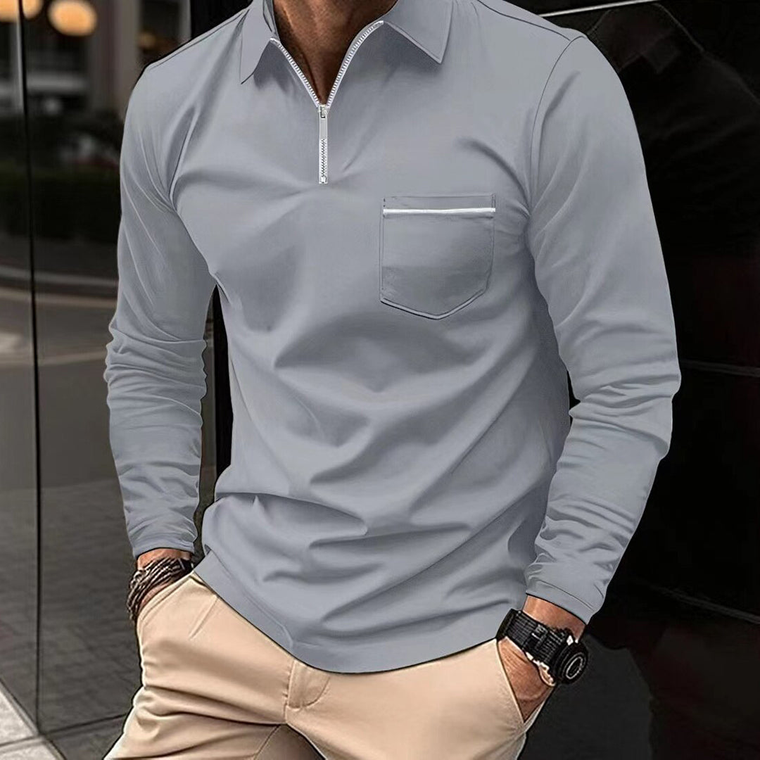 Pull-over décontracté à manches longues pour homme