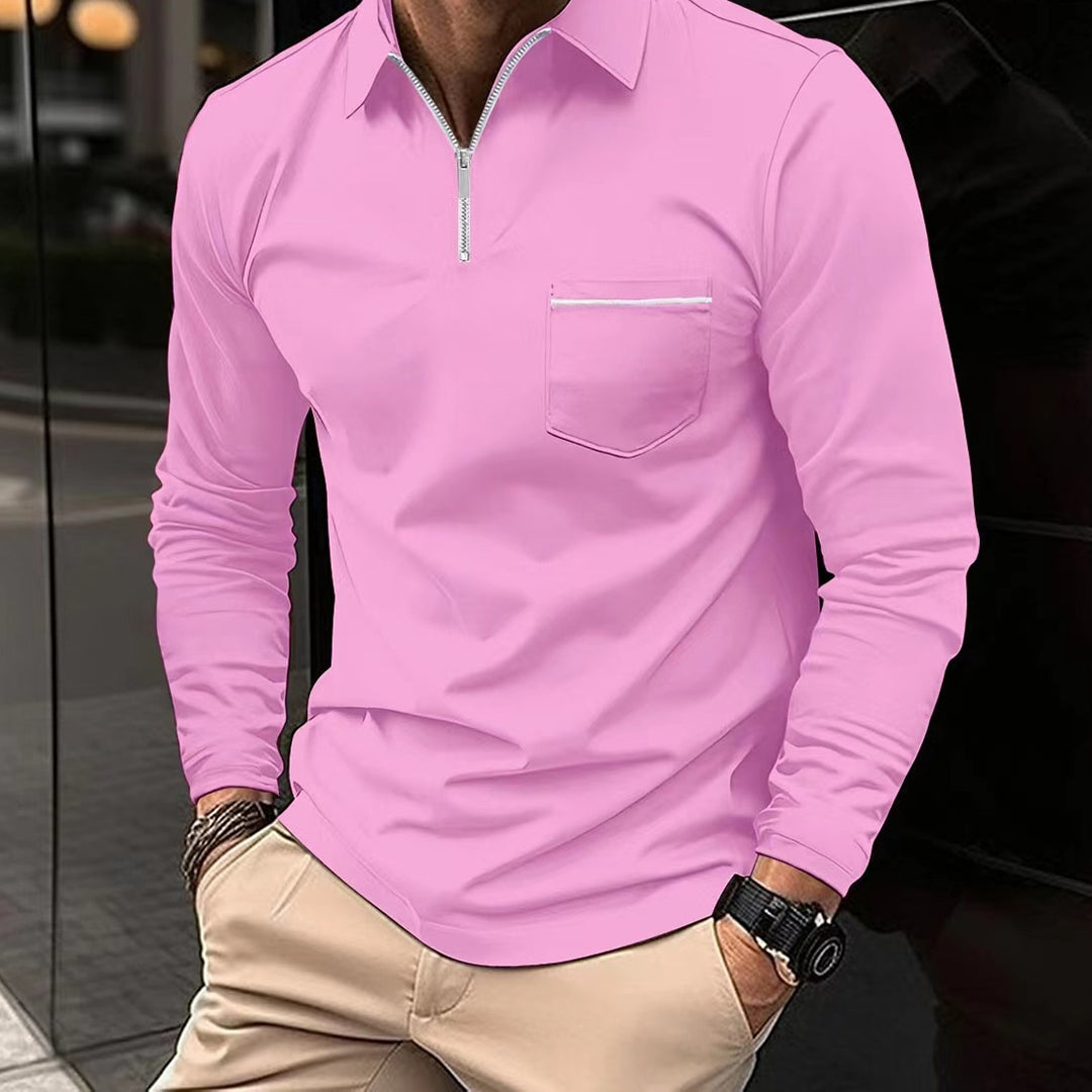 Pull-over décontracté à manches longues pour homme