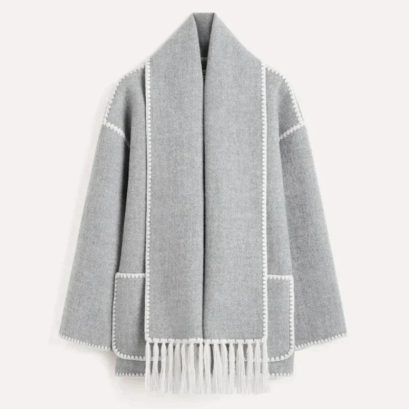 Berg-Feldt | Veste portefeuille femme à devant drapé