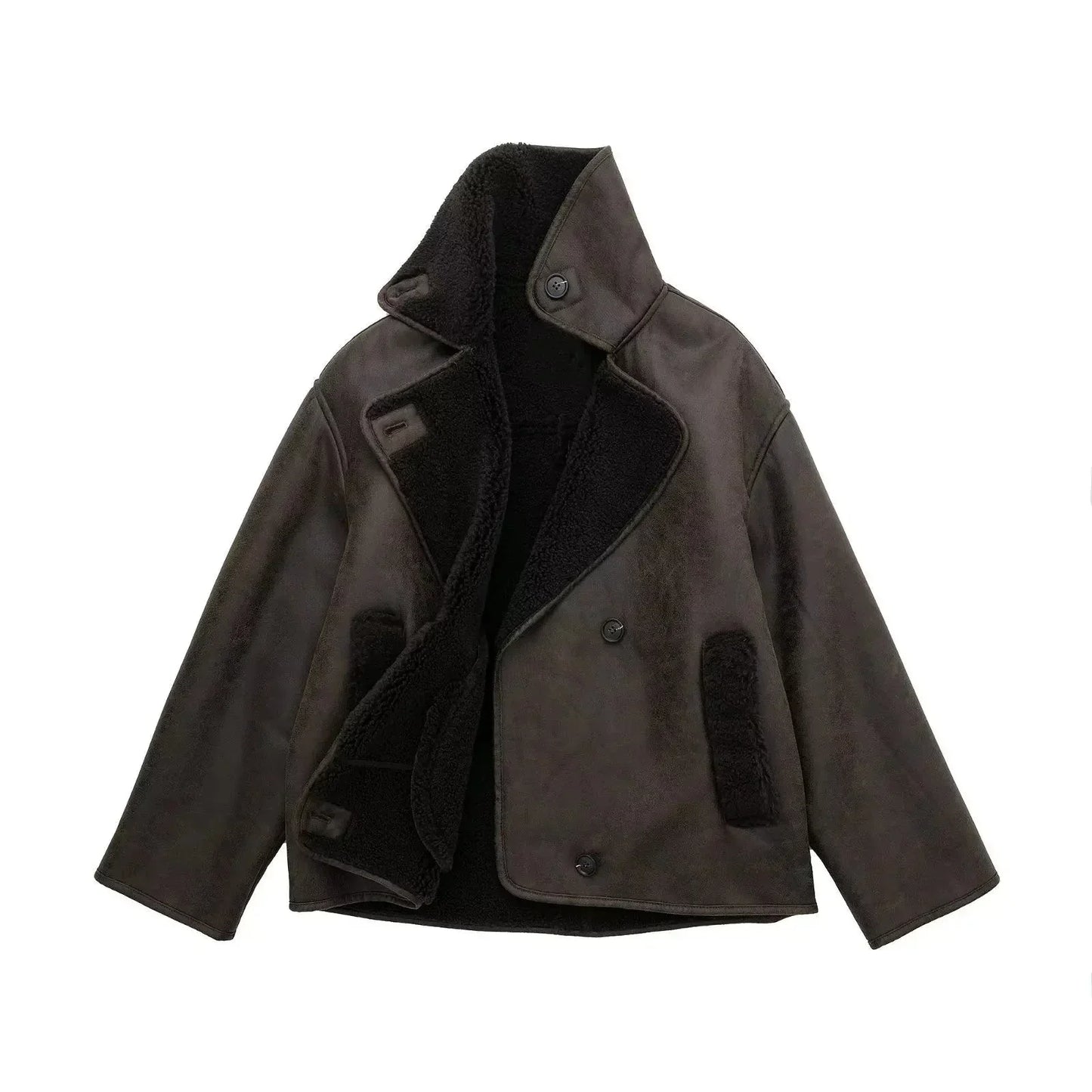 Berg-Feldt | Veste oversize en peau d'agneau vintage