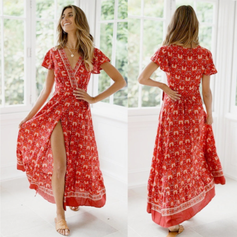 Theresa: Robes fleuries sexy pour femmes