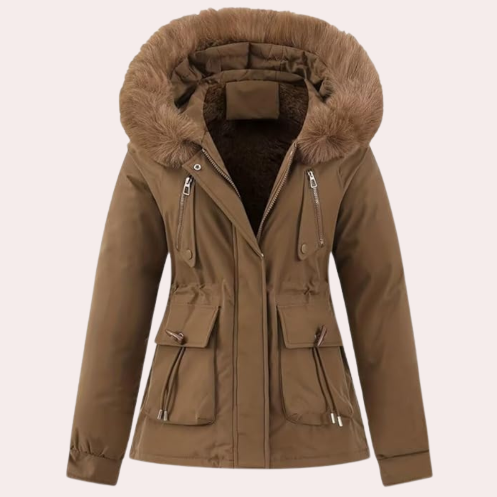 Berg-Feldt | Veste d'hiver femme avec capuche et doublure chaude