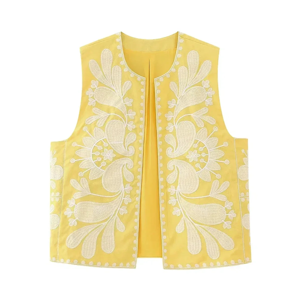 Berg-Feldt | Gilet court brodé à fleurs